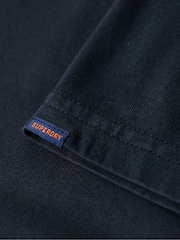 Superdry Eclipse Navy 100% Cotton Studios Jersey Polo Shirt - Image 7 of 8