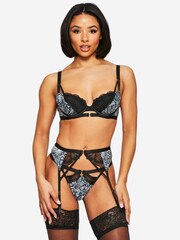 Ann Summers Grey Animal Rapturous Padded Plunge Bra - Image 4 of 5
