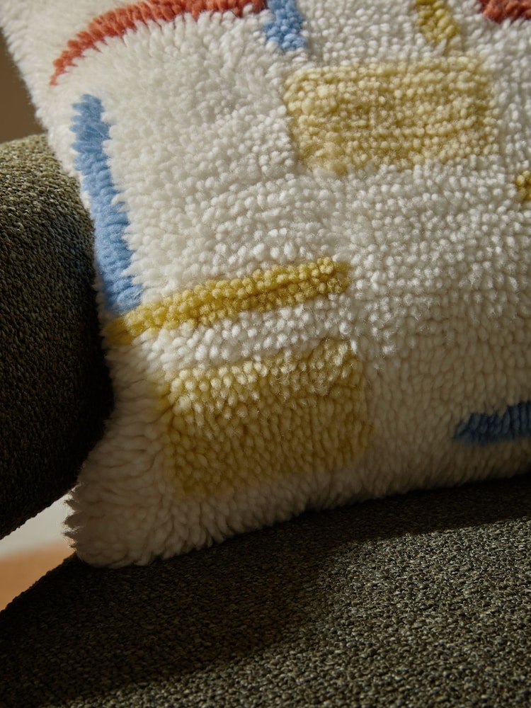 MADE.COM Cream Max Tufted Berber Cushion - Image 2 of 3