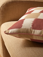 MADE.COM Red 100% Cotton Desi Geo Cushion - Image 2 of 4