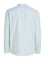 Tommy Jeans Green Stripe Classics Shirt - Image 5 of 6