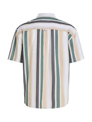 Tommy Jeans Green 100% Cotton Bold Stripes Shirt - Image 6 of 6