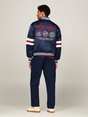 Tommy Jeans Blue Varsity Explorer Bomber Jacket - Image 2 of 4
