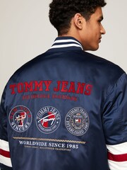 Tommy Jeans Blue Varsity Explorer Bomber Jacket - Image 3 of 4