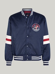 Tommy Jeans Blue Varsity Explorer Bomber Jacket - Image 4 of 4