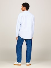 Tommy Jeans Blue Stripe Classics Shirt - Image 2 of 5