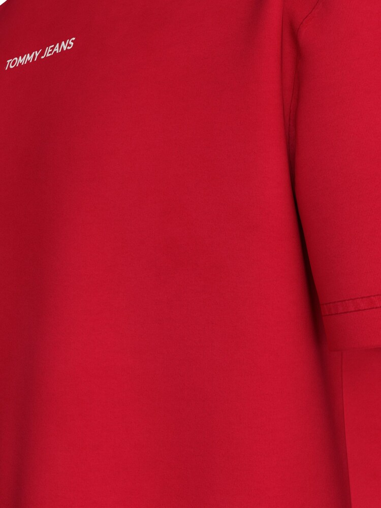 Tommy Jeans Red Regular Fit Classic 100% Cotton T-Shirt - Image 5 of 5 Tommy Jeans Red Regular Fit Classic 100% Cotton T-Shirt - Image 5 of 5