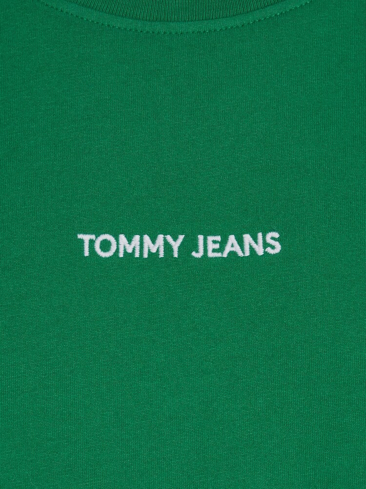 Tommy Jeans Green Regular Fit Classic 100% Cotton T-Shirt - Image 6 of 6 Tommy Jeans Green Regular Fit Classic 100% Cotton T-Shirt - Image 6 of 6