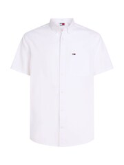 Tommy Jeans White Regular Fit Linen Blend Shirt - Image 5 of 5