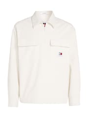 Tommy Jeans White Chunky Corduroy Shirt - Image 4 of 6