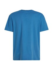Tommy Jeans Blue Regular Fit Classic 100% Cotton T-Shirt - Image 5 of 6