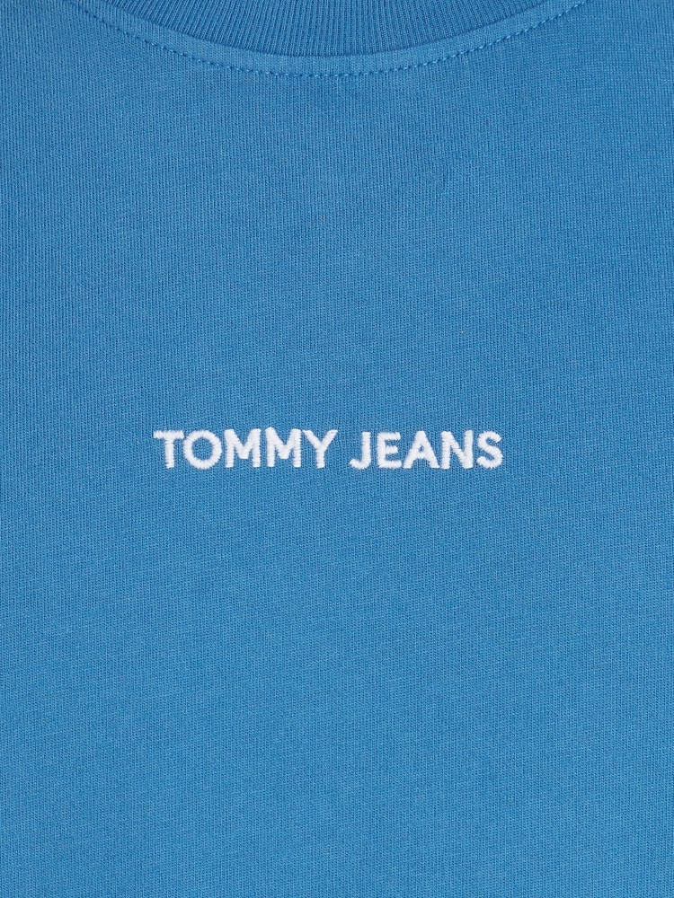 Tommy Jeans Blue Regular Fit Classic 100% Cotton T-Shirt - Image 6 of 6 Tommy Jeans Blue Regular Fit Classic 100% Cotton T-Shirt - Image 6 of 6