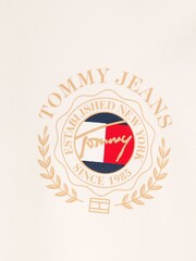Blanc - T-shirt Tommy Jeans Regular Fit Explorer 100% coton - Image 4 of 4