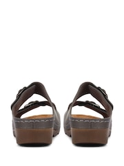 Pavers Natural Pavers Adjustable Black Mule Sandals - Image 2 of 5