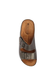 Pavers Natural Pavers Adjustable Black Mule Sandals - Image 4 of 5