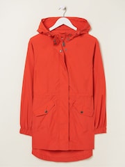 FatFace Lily Red Lightweight Parka - Image 1 of 1