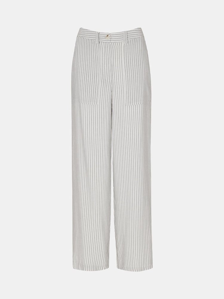 Whistles White Stripe Luna Trousers - Image 5 of 5