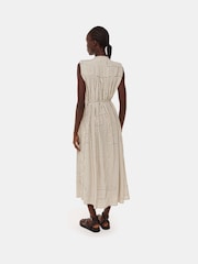 Whistles White Angled Stripe Ilana Dress - Image 2 of 5