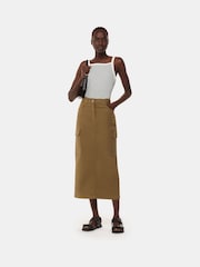 Whistles Straight Neck Stripe White Vest - Image 1 of 5