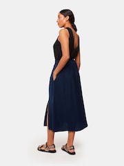 Whistles Blue Eva Elasticated Waist Skirt - Image 2 of 5