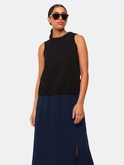 Whistles Blue Eva Elasticated Waist Skirt - Image 3 of 5