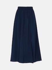 Whistles Blue Eva Elasticated Waist Skirt - Image 5 of 5
