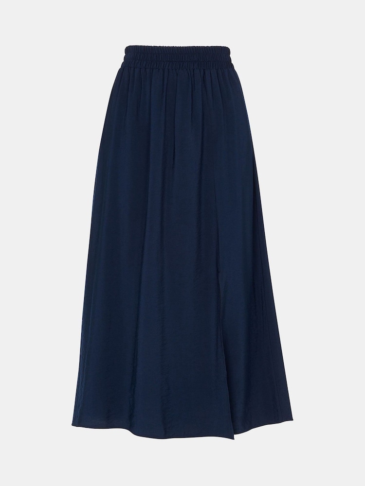 Whistles Blue Eva Elasticated Waist Skirt - Image 5 of 5