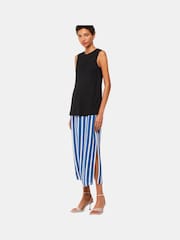 Whistles Crinkle Stripe Midi Skirt - Bild 3 von 5