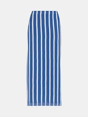 Whistles Crinkle Stripe Midi Skirt - Bild 5 von 5