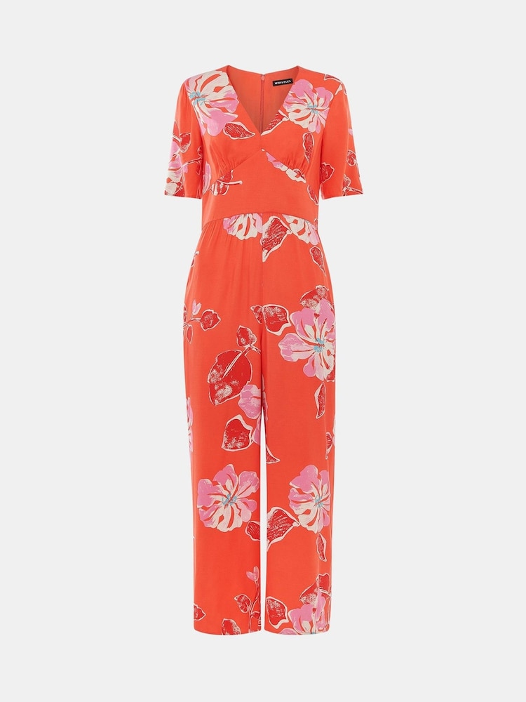 Whistles Aimee Jumpsuit mit Hibiskus-Print - Bild 4 von 4
