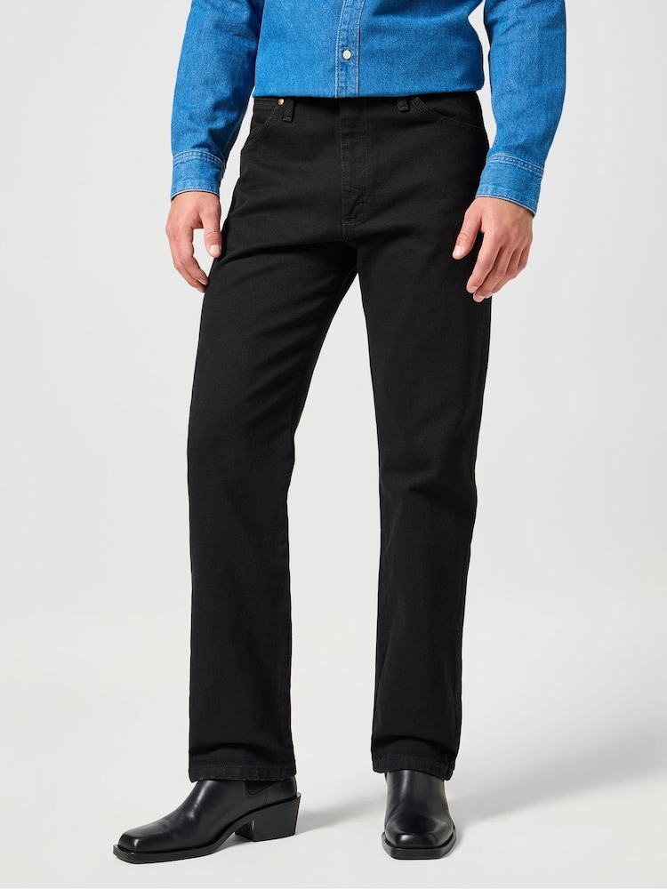 Wrangler Black Original Fit 13MWZ Cowboy Cut 100% Cotton Jeans - Image 2 of 7