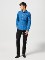 Wrangler Black Original Fit 13MWZ Cowboy Cut 100% Cotton Jeans - Image 3 of 7