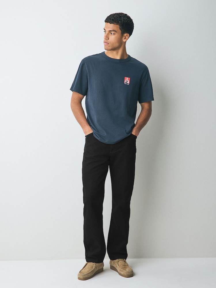 Wrangler Black Original Fit 13MWZ Cowboy Cut 100% Cotton Jeans - Image 3 of 7