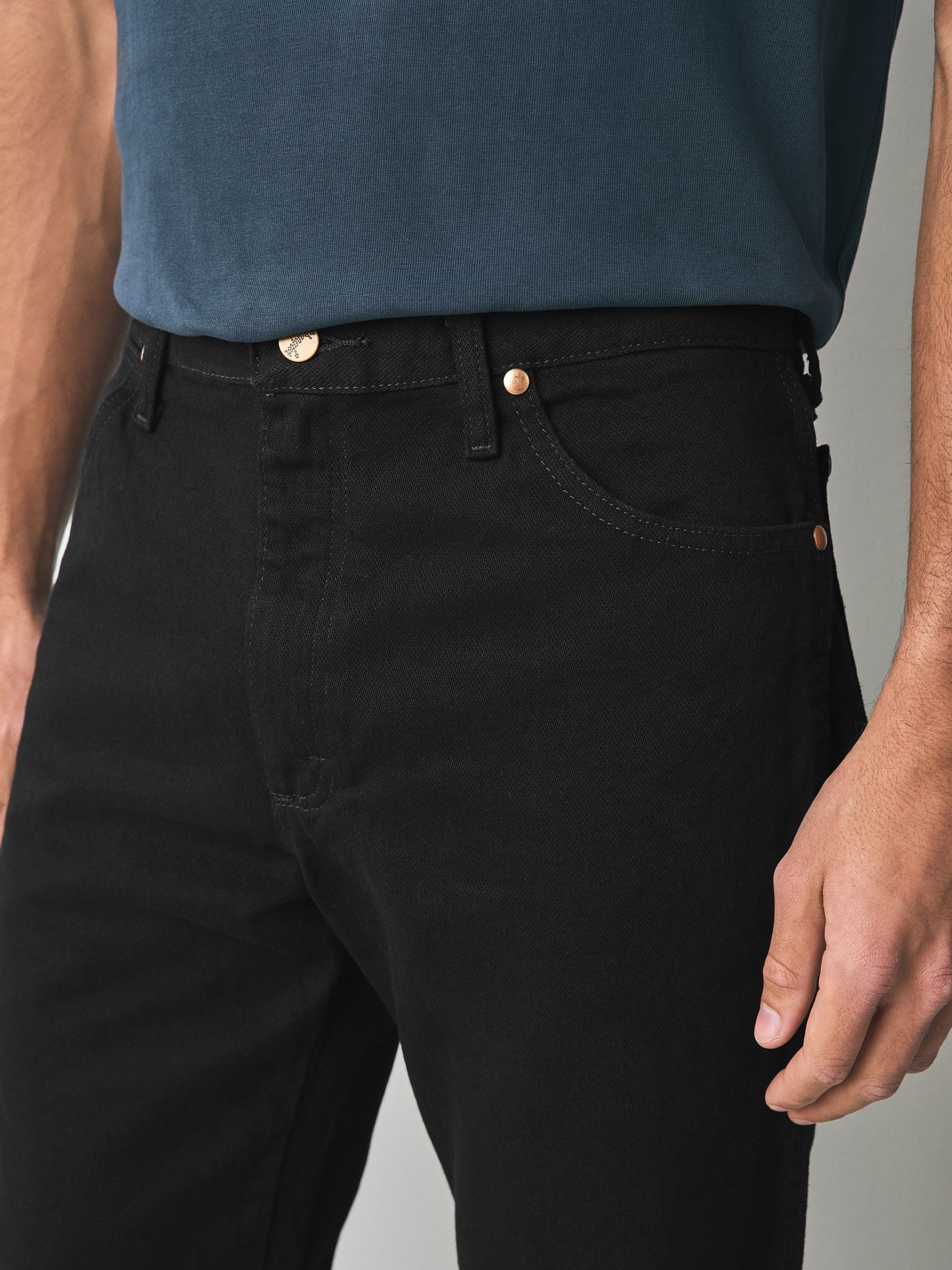 Wrangler Black Original Fit 13MWZ Cowboy Cut 100% Cotton Jeans