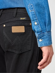 Wrangler Black Original Fit 13MWZ Cowboy Cut 100% Cotton Jeans - Image 6 of 7
