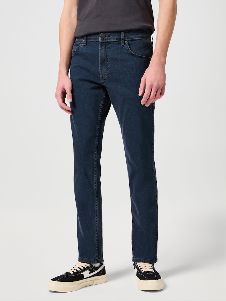Синий с принтом - Джинсы Wrangler Straight Fit Greensborough - Image 1 of 6