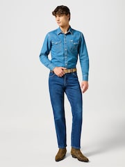 Джинсы с принтом теней - прямые джинсы Wrangler Texas - Image 2 of 6