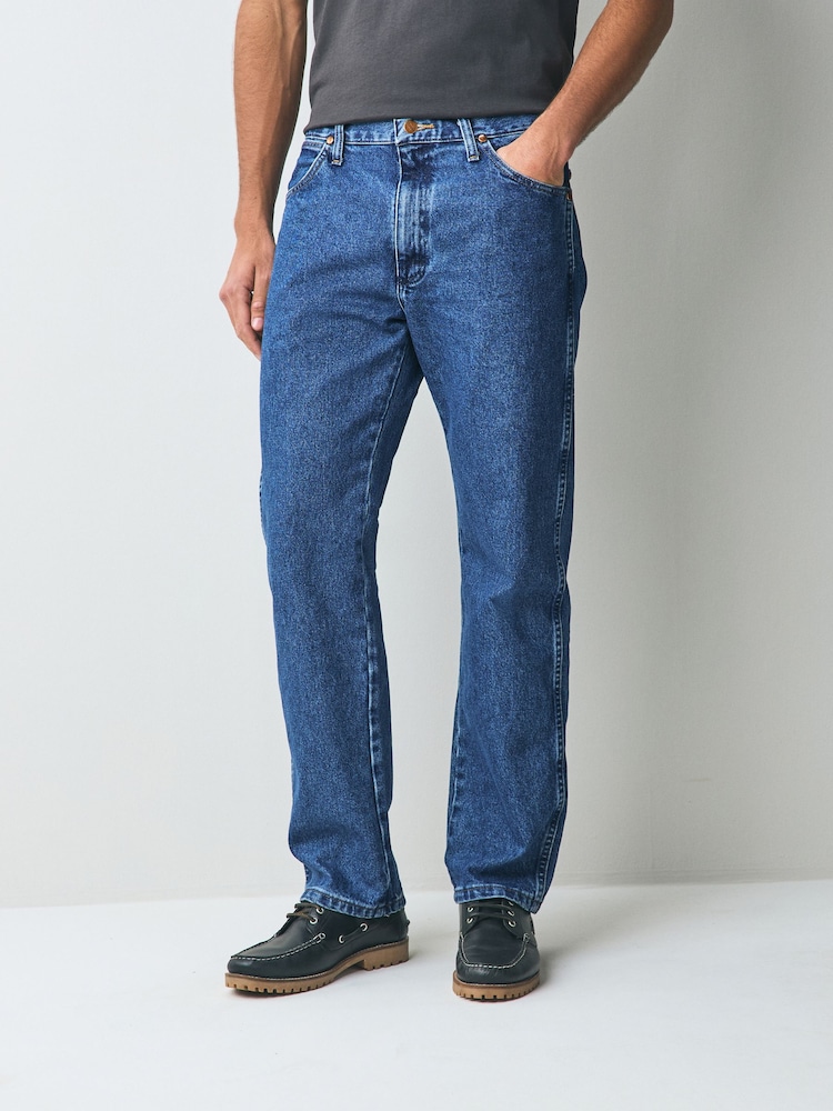 Синий - Wrangler Original Fit 13MWZ Cowboy Cut 100% Cotton Jeans - Image 1 of 7