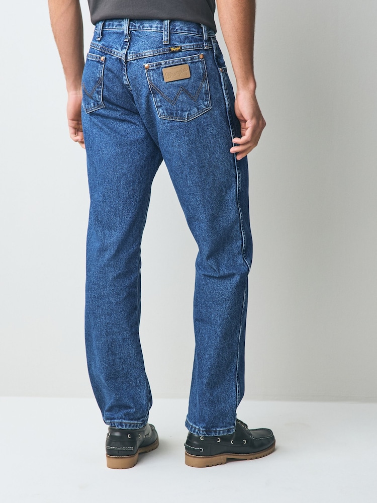 Синий - Wrangler Original Fit 13MWZ Cowboy Cut 100% Cotton Jeans - Image 2 of 7
