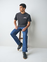 Синий - Wrangler Original Fit 13MWZ Cowboy Cut 100% Cotton Jeans - Image 4 of 7