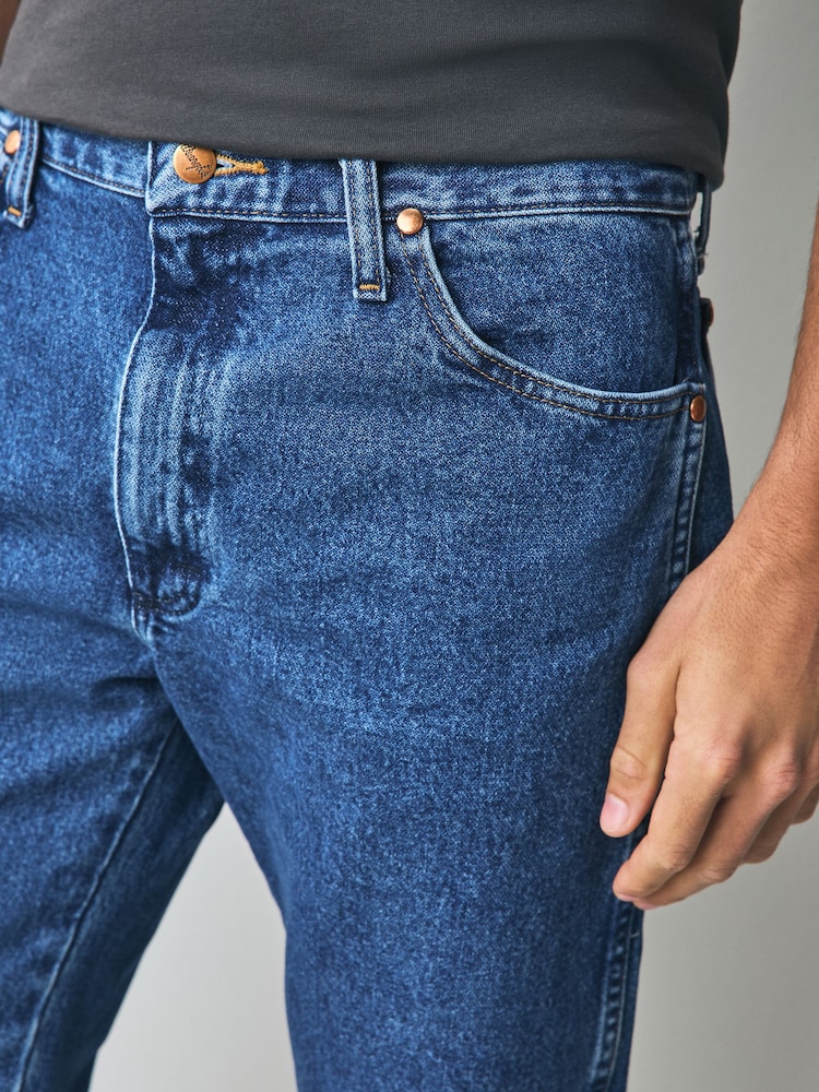 Wrangler Blue Original Fit 13MWZ Cowboy Cut 100% Cotton Jeans - Image 5 of 7