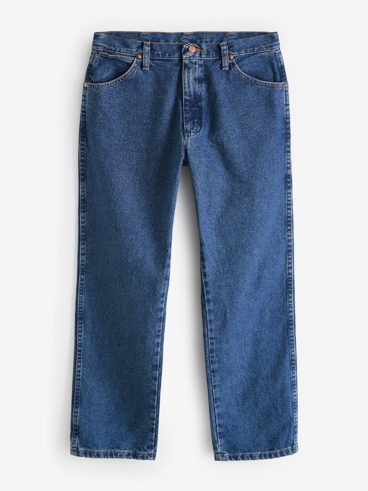 Синий - Wrangler Original Fit 13MWZ Cowboy Cut 100% Cotton Jeans - Image 7 of 7