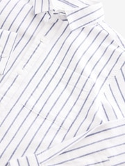 Stripe Relaxed Fit Long Sleeve Oxford Shirt (3-16yrs) - Image 7 of 8