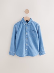 Blue Denim Long Sleeve Denim Shirt (3-16yrs) - Image 1 of 4