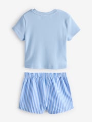 Blue/Pink Woven Bottom Pyjamas 2 Pack (3-16yrs) - Image 3 of 7