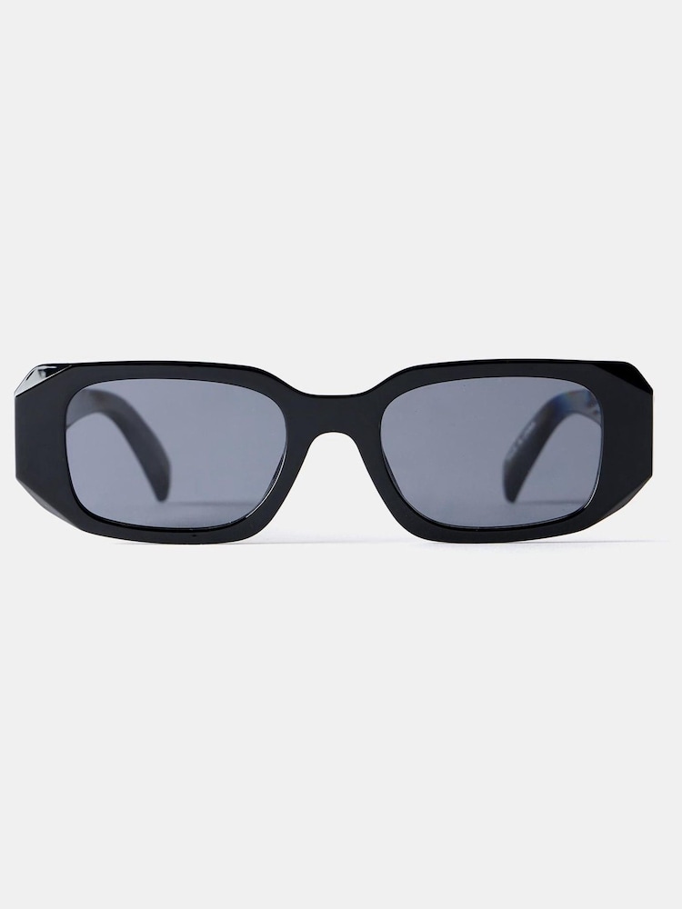 Mint Velvet Black Rectangular Sunglasses - Image 1 of 2