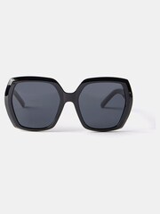 Mint Velvet Black Oversized Sunglasses - Image 1 of 5