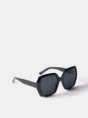 Mint Velvet Black Oversized Sunglasses - Image 2 of 5