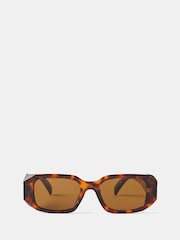Mint Velvet Brown Rectangular Sunglasses - Image 3 of 6