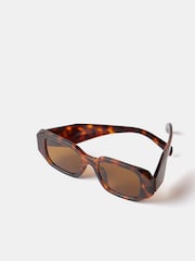 Mint Velvet Brown Rectangular Sunglasses - Image 4 of 6